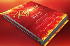 Rejoice Christmas Flyer Poster Template Product Image 1
