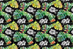 Tropical leaves PNG watercolor set Product Image 4