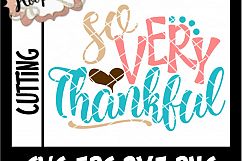 So Very Thankful - Thanksgiving SVG Cu Product Image 2
