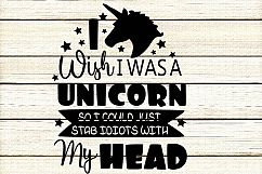 Unicorn quote svg cutting files,Animal quote svg cutting fil Product Image 3