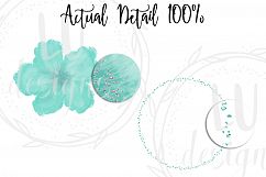 Winter Flowers Clipart, Watercolor Floral Winter Graphics Product Image 7