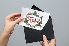 Watercolor Christmas decorations set Product Image 3