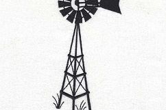 Simple Winged Farm Windmill Embroidery Design Product Image 6