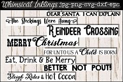 Christmas Cheer Sign SVG Bundle Product Image 1