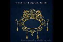 100 Glitter Antique Royal Chandelier Frames, Queen Mirror Product Image 2