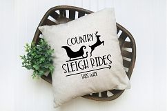 Christmas SVG Cut File - Sleigh Rides SVG DXF PNG EPS JPG Product Image 7