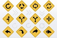 Glyph Arrows Icons Set Product Image 11