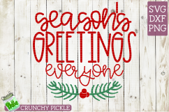 Season&#039;s Greetings Everyone SVG Product Image 2