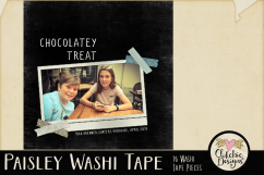 Washi Tape - Paisley Washi Tape Clipart Elements Product Image 2