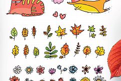 Autumn Cats - clip-art collection, patterns, frames Product Image 2
