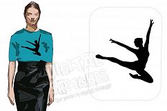 Ballerina Ballet Dance Machine Embroidery Design 3 Sizes Product Image 1