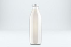 Milk bottle mockup. Product place. Product Image 4