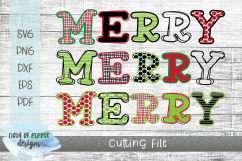 Merry Merry Merry SVG - A Christmas SVG Product Image 1