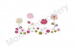Flowers Embroidery Design, Floral Border Design Product Image 1