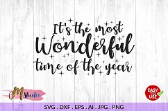It's The Most Wonderful Time Of the Year svg . Product Image 1
