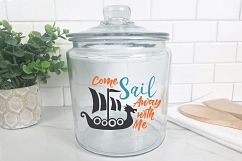 Come Sail Away With Me SVG - Viking SVG Cut File - DXF EPS Product Image 8