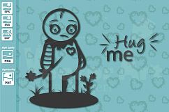 Hug me SVG - Cut File for Crafters Product Image 2
