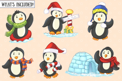 Winter Penguins Clip Art Collection Product Image 2