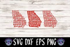 Georgia Sayings States | Set of 3 Bundle | SVG DXF EPS PNG Product Image 1