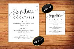 Signature Cocktails Sign Template, DAD_06 Product Image 4