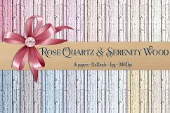 16 Rose Quartz And Serenity Rustic Wood Digital Papers Product Image 1
