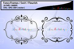 Fancy frames SVG/ fancy labels SVG / frames EPS/ borders / label digital set / borders / backgrounds / frames cut file / empty label frame Product Image 3