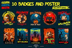 10 Badges &amp; Poster &quot;Halloween&quot; Product Image 1