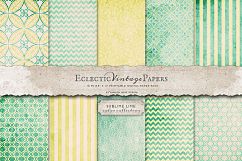 Vintage Printable Papers - Sublime Lime Product Image 1