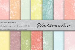 Watercolor Digital Paper, Watercolor Background Product Image 1