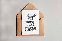 Winter quotes, animals, cards. Product Image 16