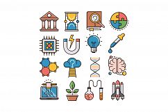 Science icons set Product Image 1