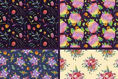 Lunar Flower Watercolor Graphic Kit Product Image 6