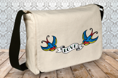 Swallow Tattoo with Banner SVG Design Product Image 2