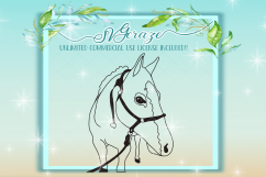 Horse Mandala SVG, SVG Bundle, Mandala Svg, Svg Files, Horse SVG, Zentangle, Horse Zentangle, Make your Own, Decal, Instant Download Product Image 2