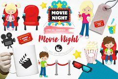 Movie Night graphics and illustrations Product Image 1