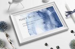 NAVY BLUE OMBRE HAND-PAINTED WATERCOLOR TEXTURES Product Image 2