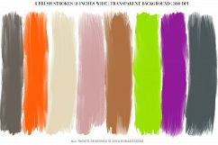 Halloween Brush Strokes, Digital Brush Strokes Product Image 2