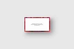Business card template with abstract red background Product Image 5