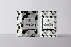 8 Seamless Retro Modern Patterns - Mint Green, Ivory &amp; Gray - Set 1 Product Image 2