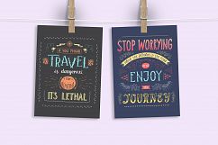 Travel. Hand lettering in color. Product Image 16