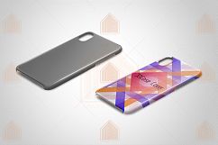 Apple iPhone X 3DCase design Mock-up Back Down View Product Image 2
