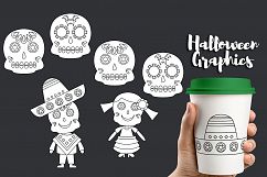 Day of the Dead Graphics, Dia de los Muertos Mexican clipart Product Image 2
