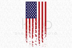 Distressed American flag SVG independence day SVG Presidents day svg US flag vector image Grunge flag Product Image 1