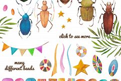 Bugs&amp;Beads. Bright watercolor set Product Image 4