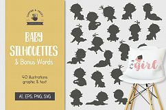 Baby Silhouettes & Bonus Words Product Image 1