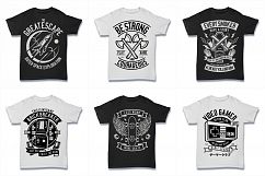 100  Vector Tshirt Designs ( B/W Concept ) Product Image 9