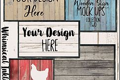 Wooden Sign Mock Ups Collection TWO Product Image 1
