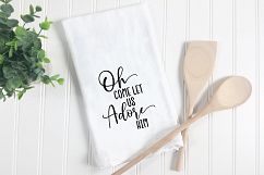 Oh Come Let Us Adore Him - Christmas SVG Cut File - DXF EPS Product Image 2