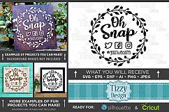 Oh Snap SVG Wedding Sign - Take Photos Wedding Sign - 5508 Product Image 1