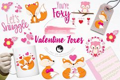 Valentine Foxes graphics and illustrations Product Image 1